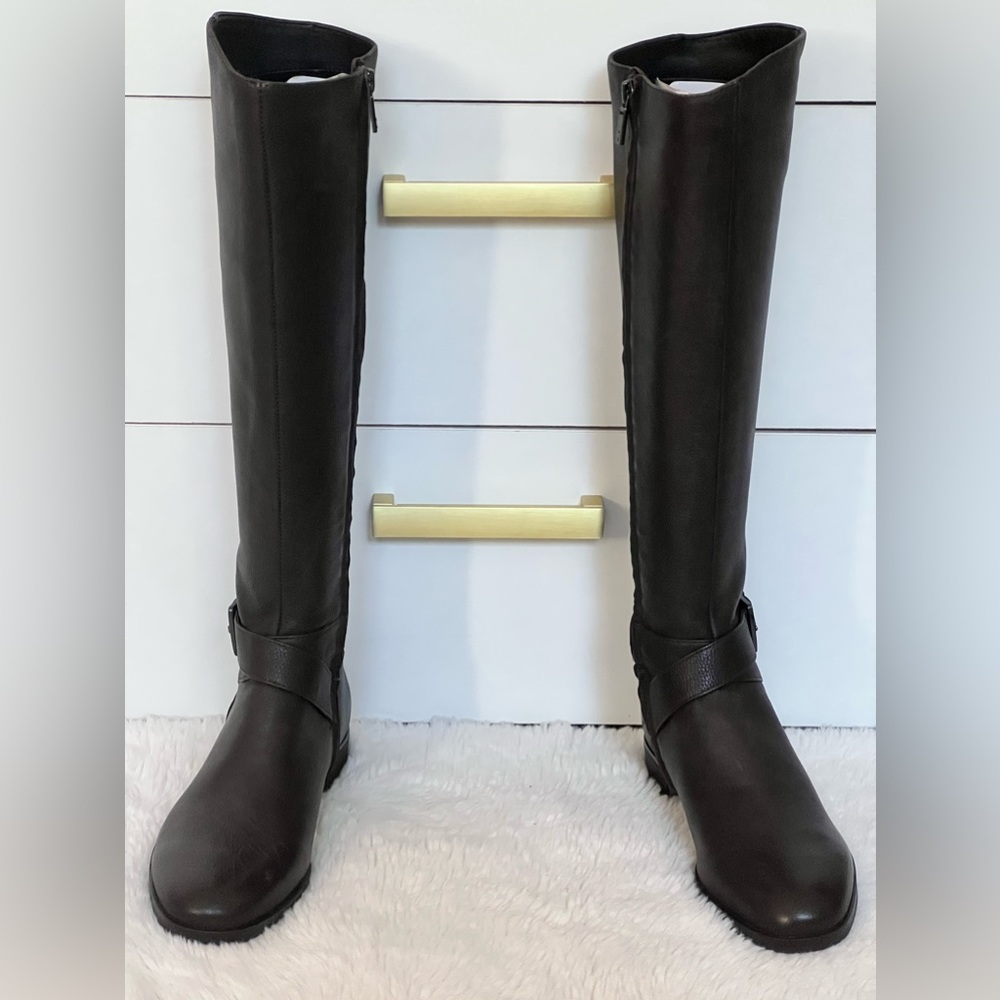 Kenneth Cole New York Leather Riding Boots